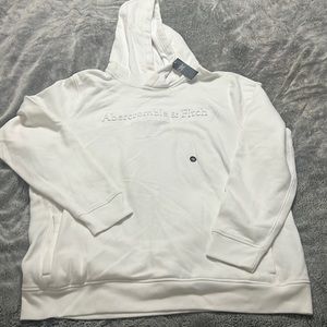 Abercrombie & Fitch white hoodie - size xxl